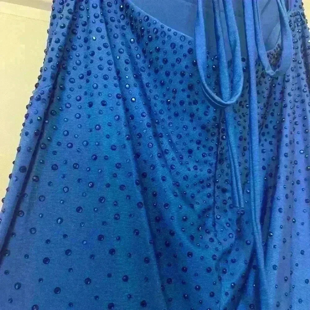 royal blue cinderella divine prom dress size 6 - Picture 8 of 14